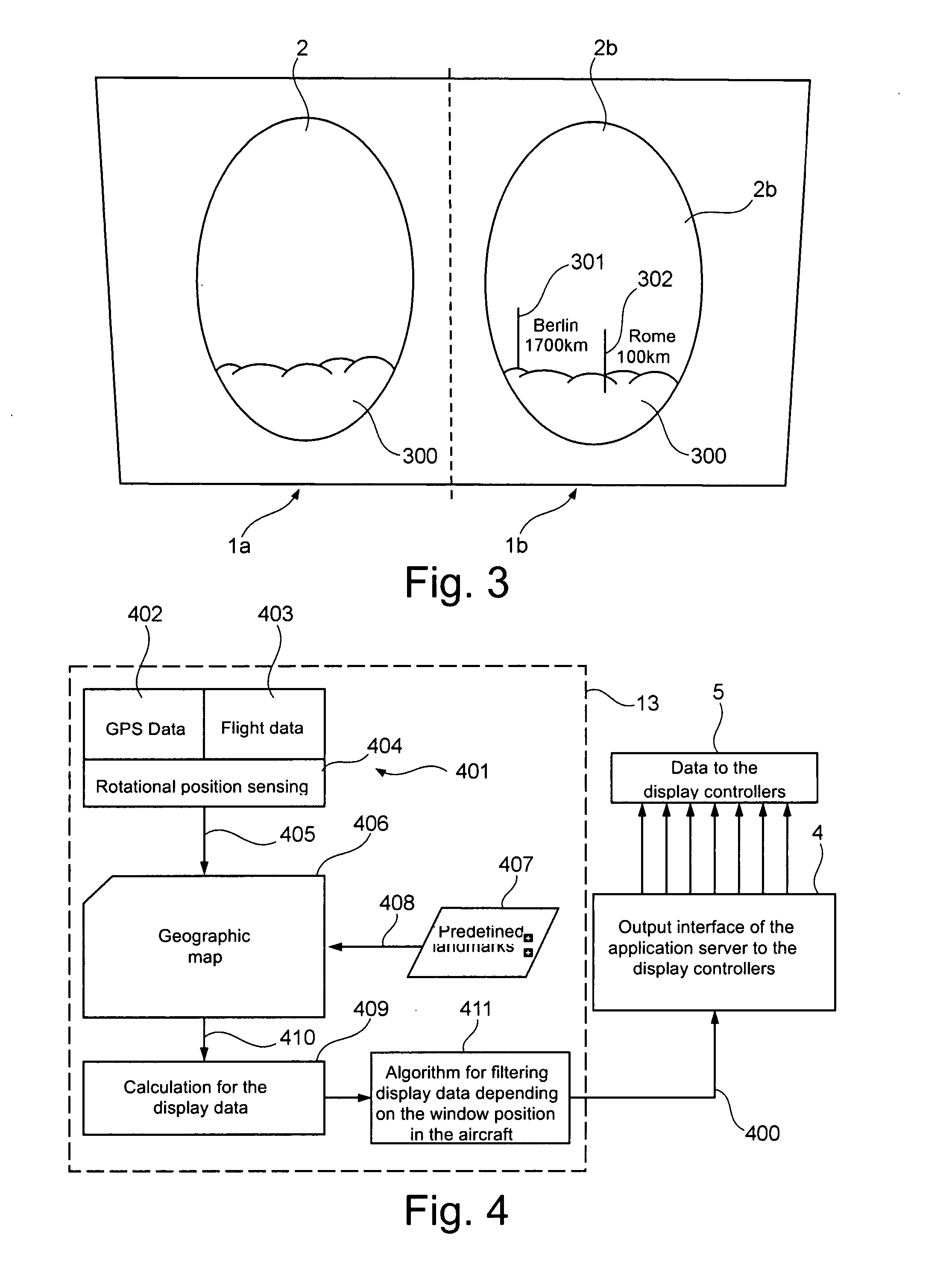 Landmark information system for an aircraft