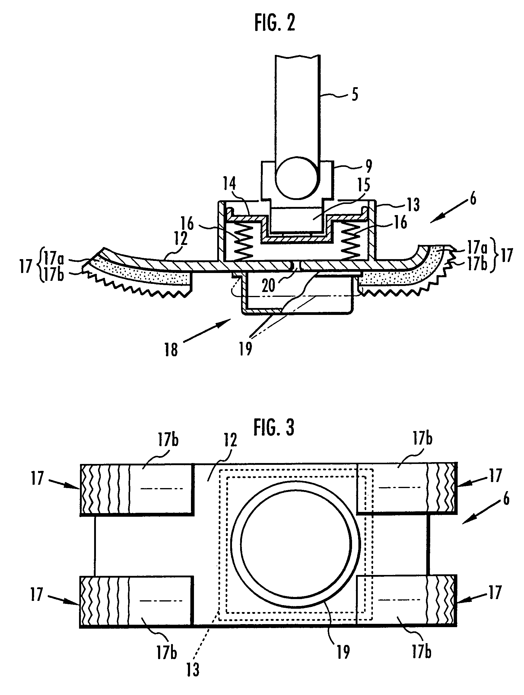 Device for absorbing floor-landing shock for legged mobile robot