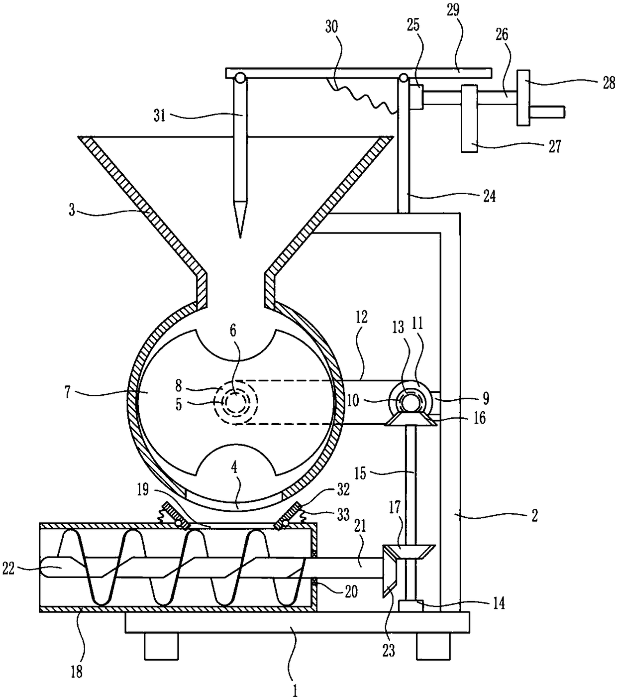 Sewage treatment solid agentia feeding equipment