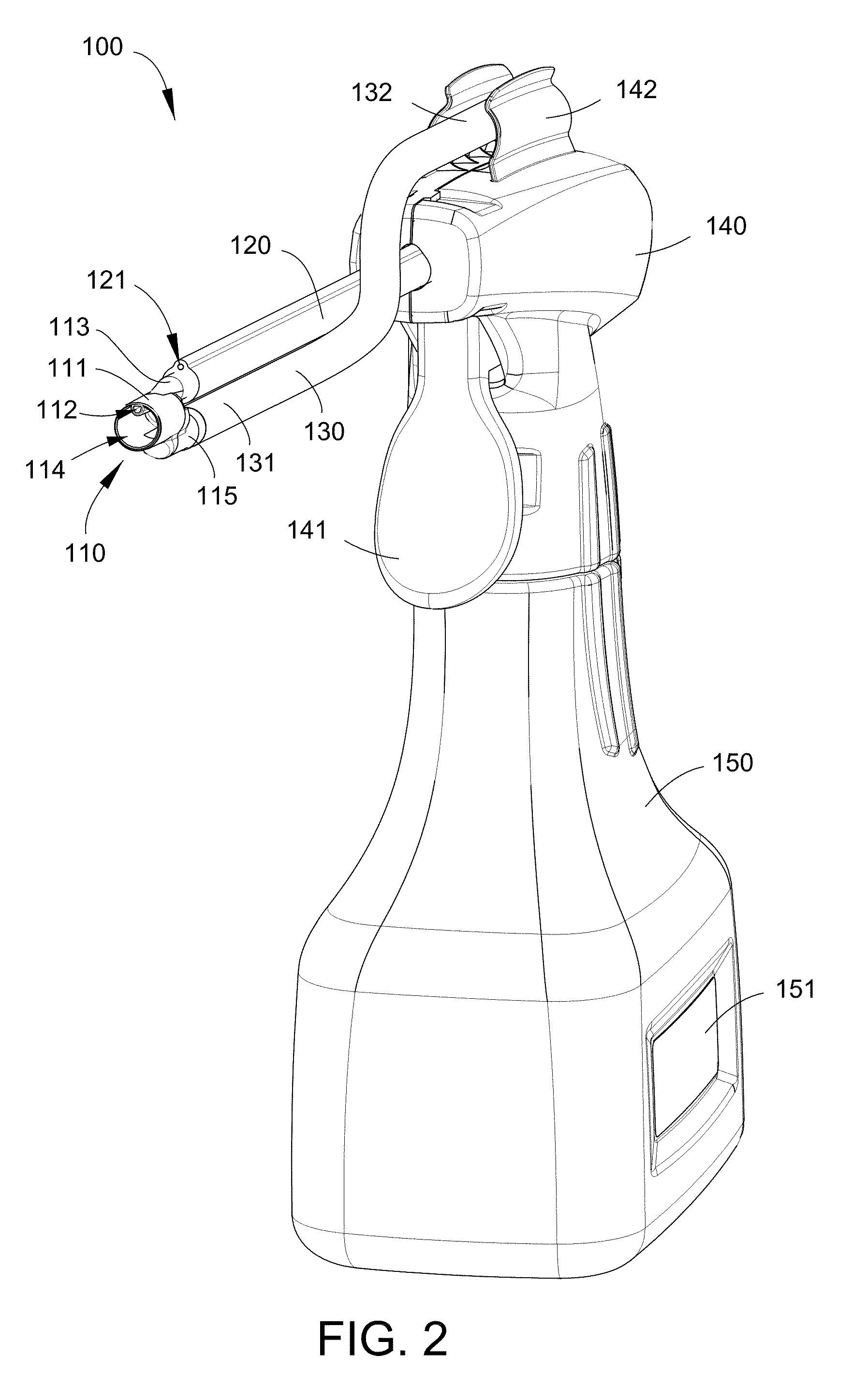 Body cavity irrigation device