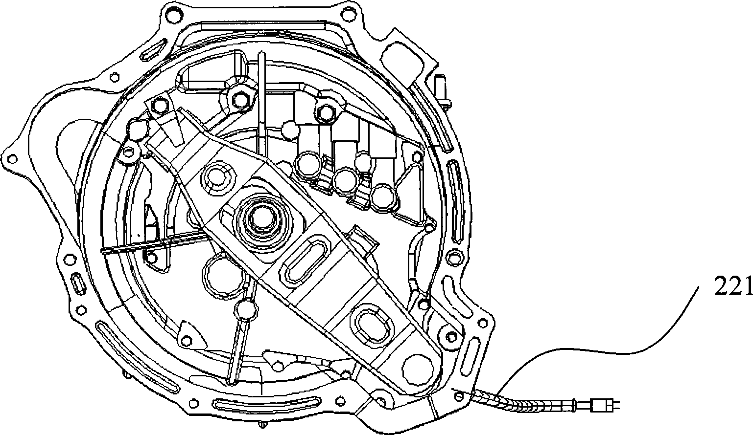 Vehicle power transmission mechanism of hydraulic clutch controlled type