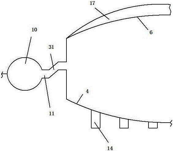 Improved blade forging device and forging method thereof