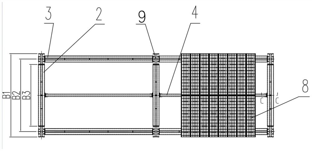 Assembly type multifunctional safety operation standard beam and protection channel