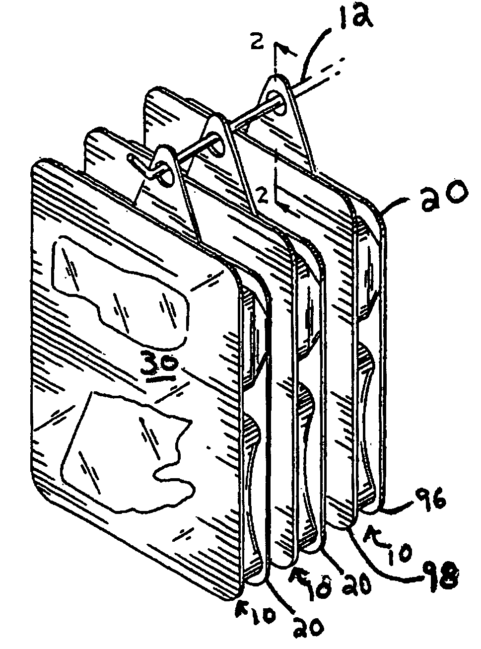 Hanger and backcard for packages