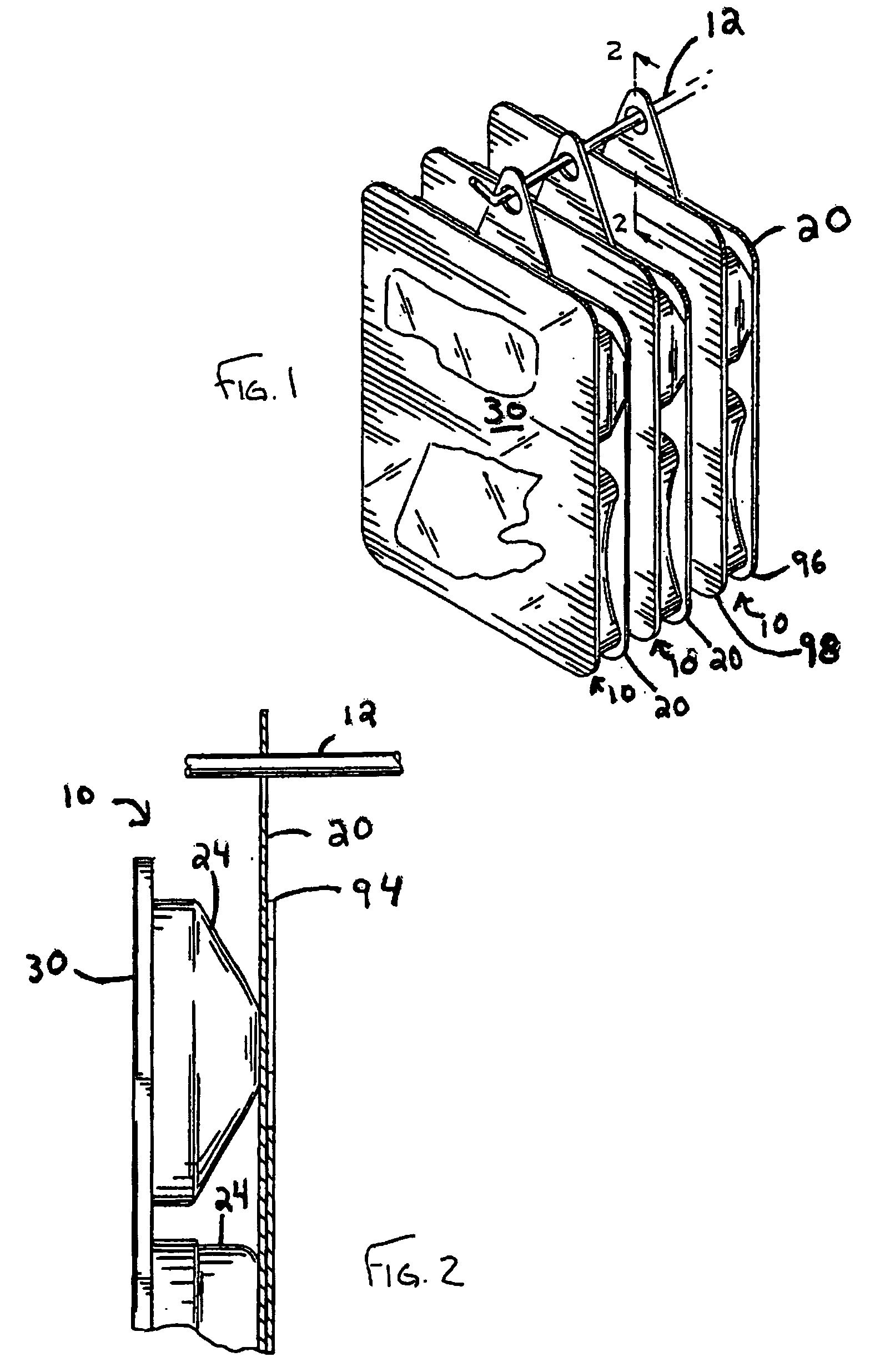 Hanger and backcard for packages