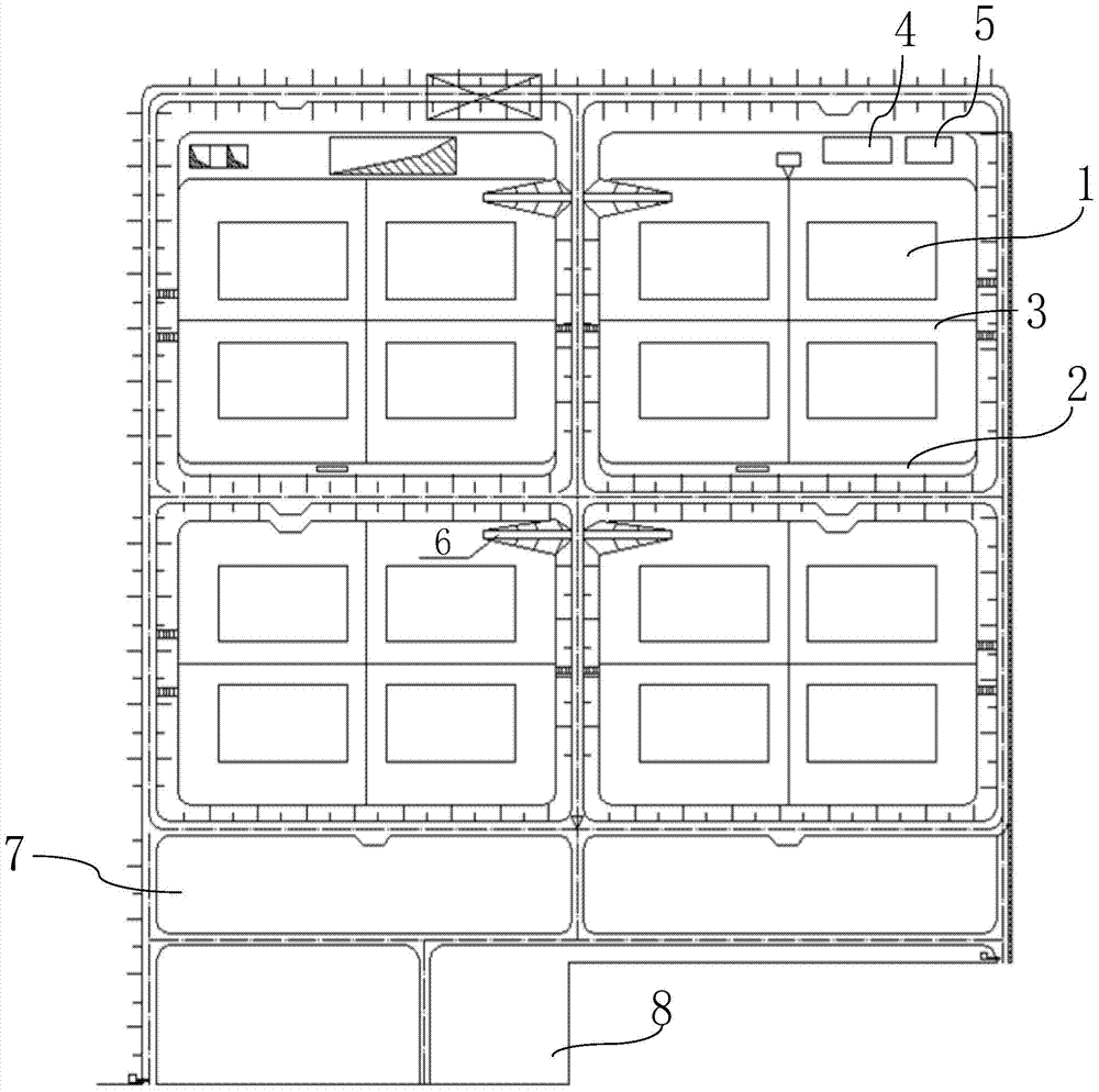 A tidal flat oil storage device and its construction method