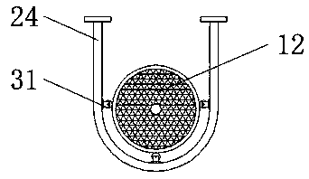 Screening device used in metal mining for collecting metal ore