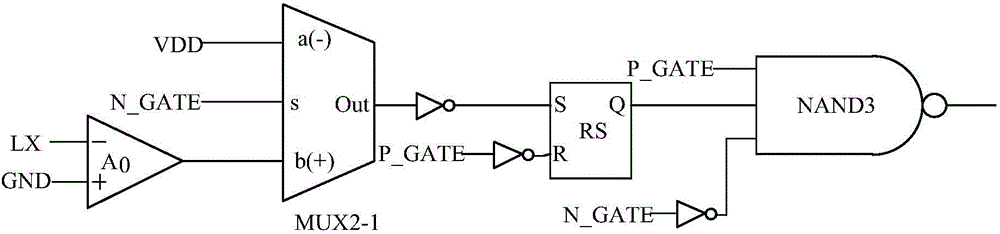 Anti-ringing circuit for integrated step-down dc/dc switching converter