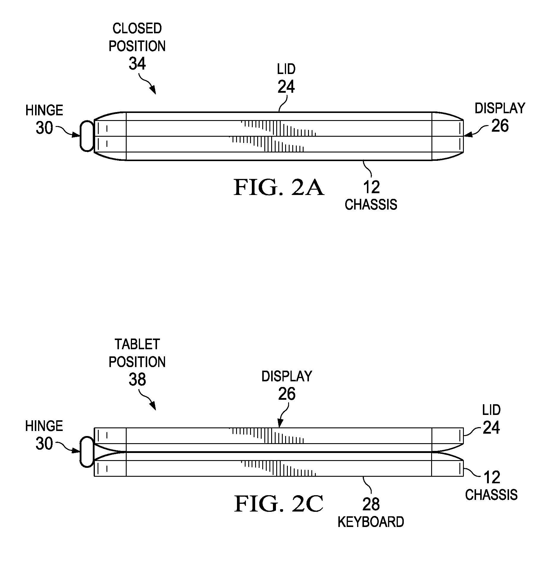 Information handling system hinge support frame