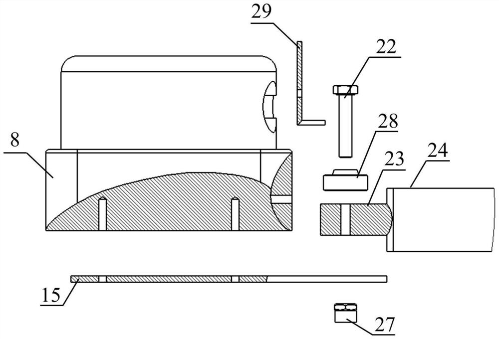 A real-time monitoring device for the convergence deformation of the surrounding rock in the shield area of ​​the shield machine