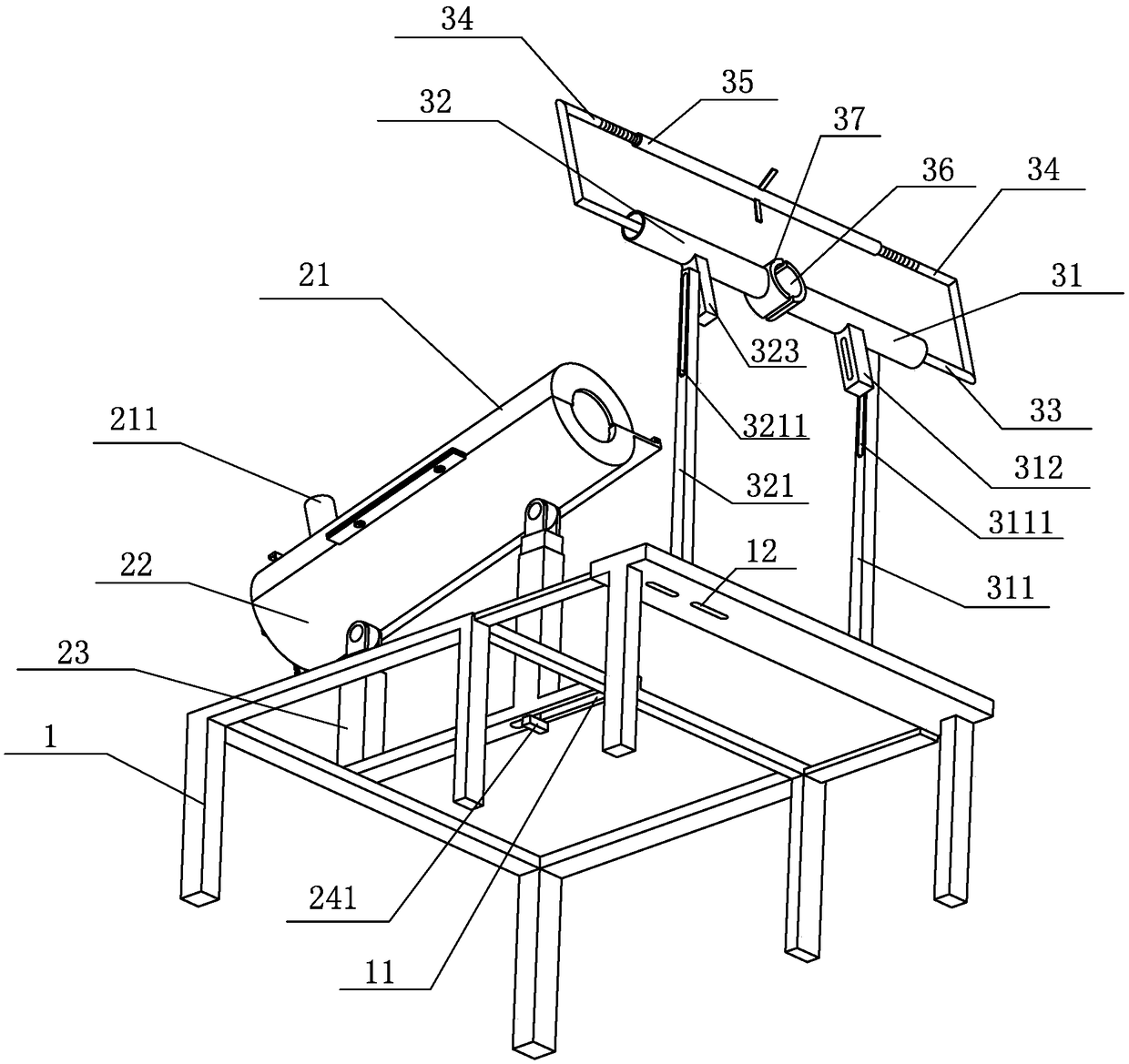 A fixed hoist hoist steel wire rope oil pollution removal device