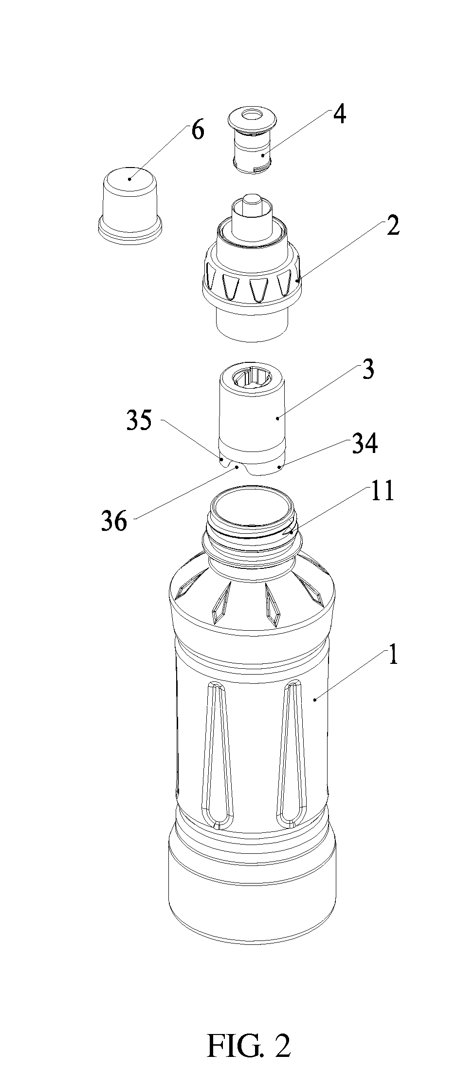 Beverage Bottle with Storage Solutes