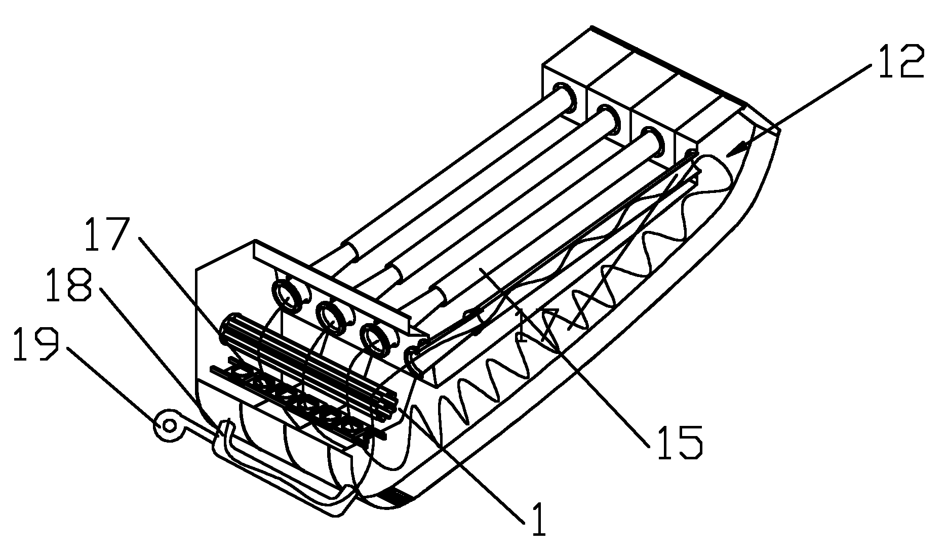 Airflow type particle swing machine