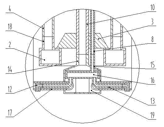 Pipe burying device and method for ground source heat pump