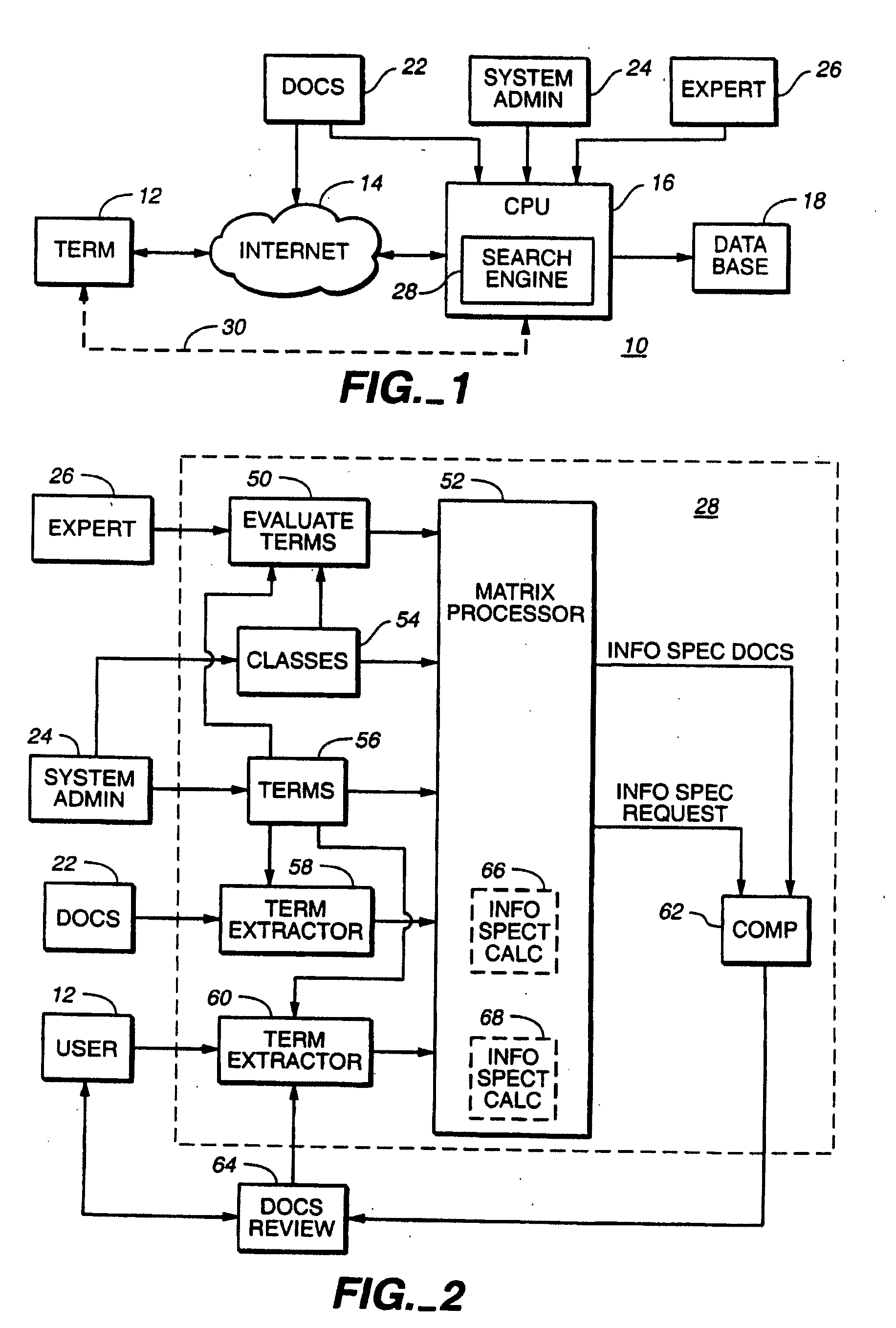 Wide-spectrum information search engine