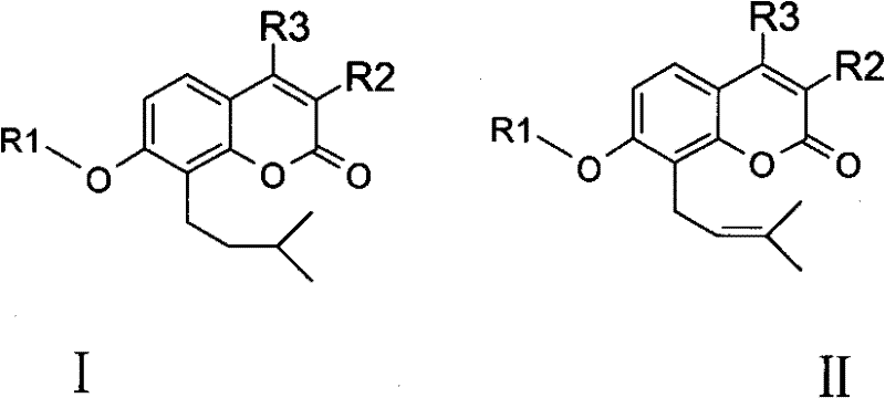 Osthole derivative, its preparation method and its application in preparing medicine for treating breast cancer