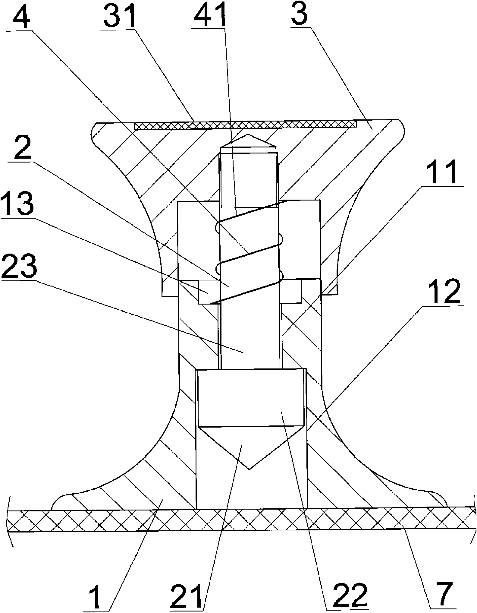 Fixed type toughened glass crushing escape apparatus