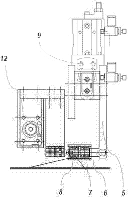 Protective film oblique line stripping and removing device