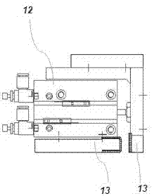 Protective film oblique line stripping and removing device