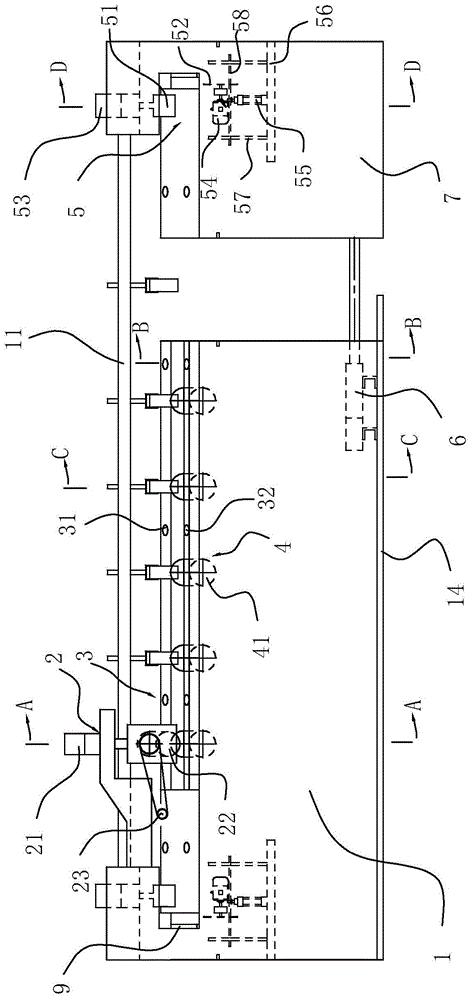 Flat device for pipe and rod materials