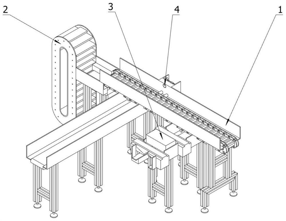 Food conveying detection device and using method