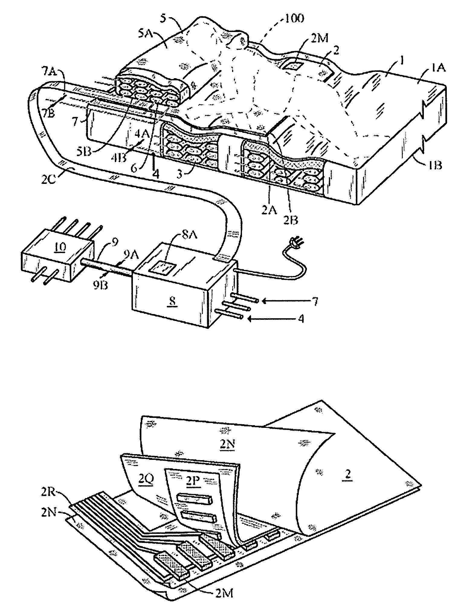 Adjustable mattress and pillow system