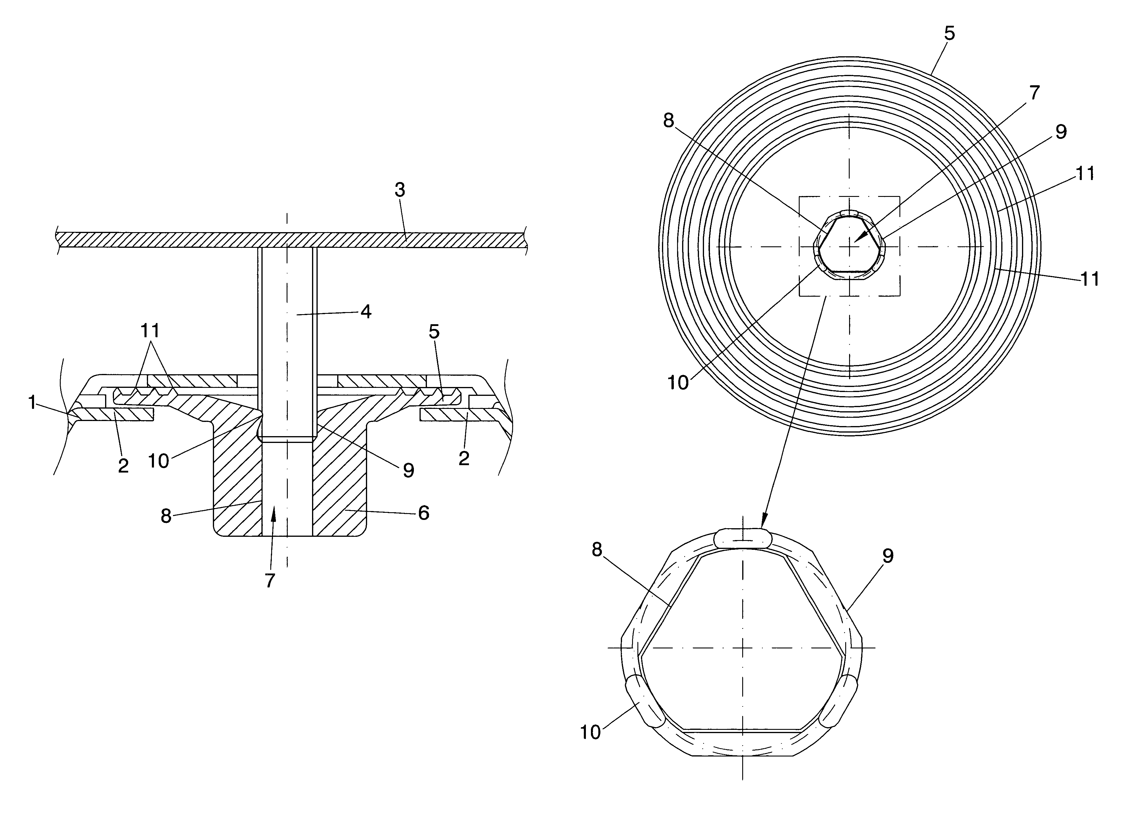 Quick fastening nut