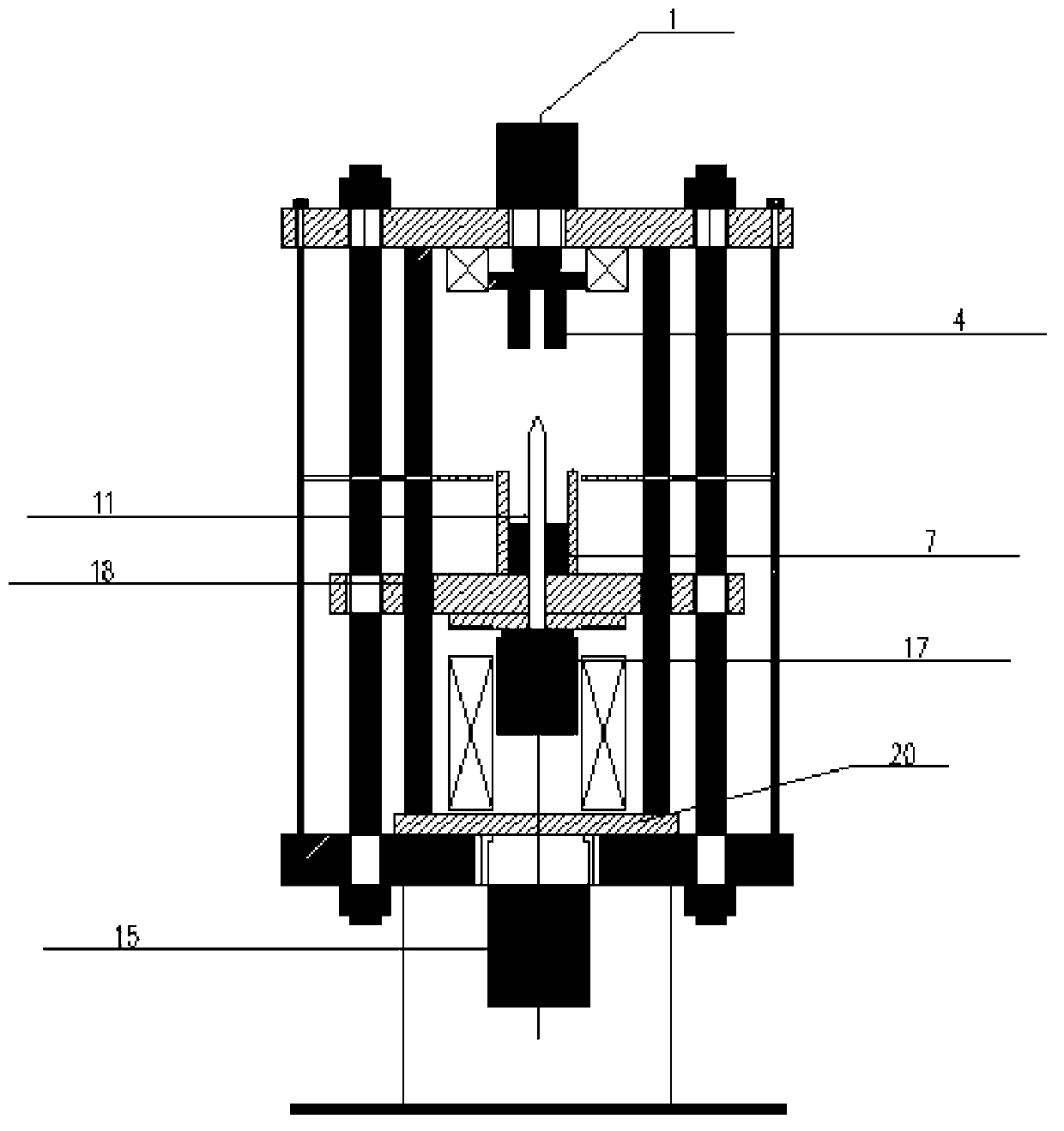 Preparation device for radial orientation permanent magnet ring