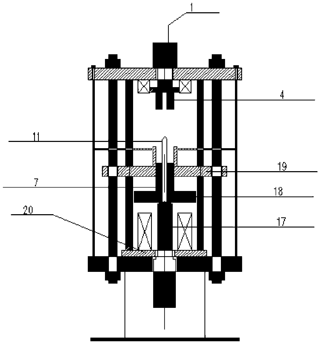 Preparation device for radial orientation permanent magnet ring