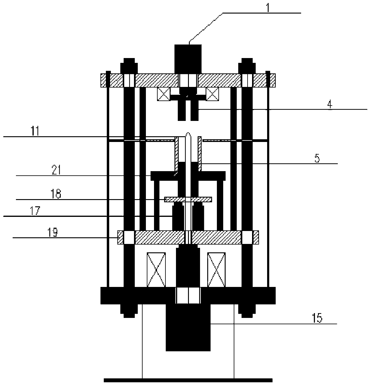 Preparation device for radial orientation permanent magnet ring