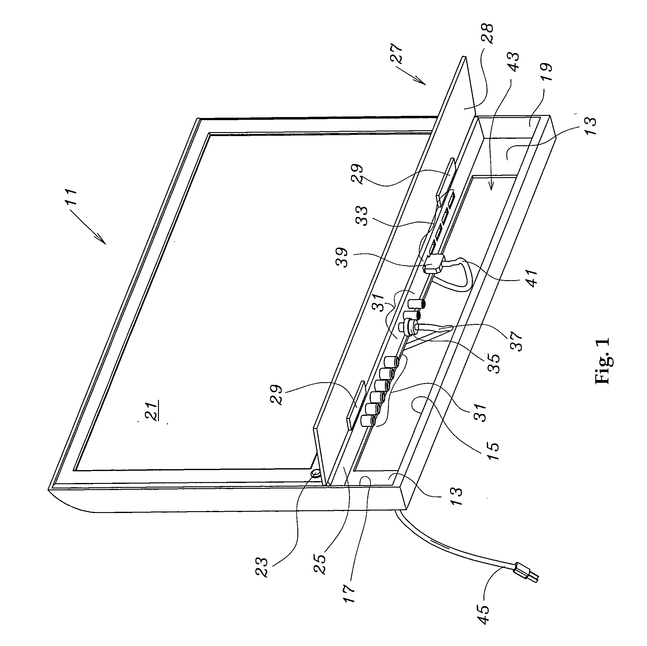 Front access enclosure