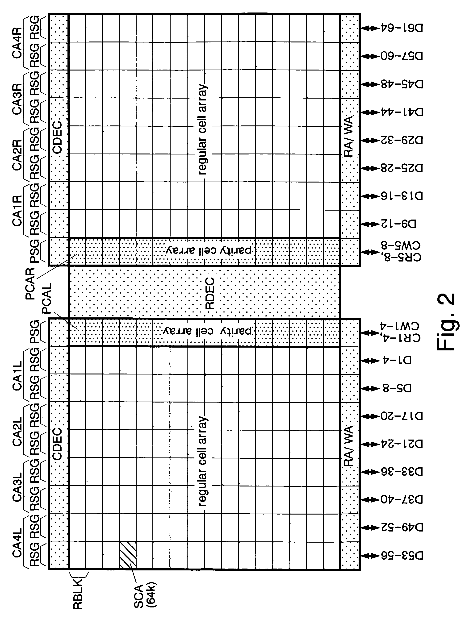 Semiconductor memory having an error correction function