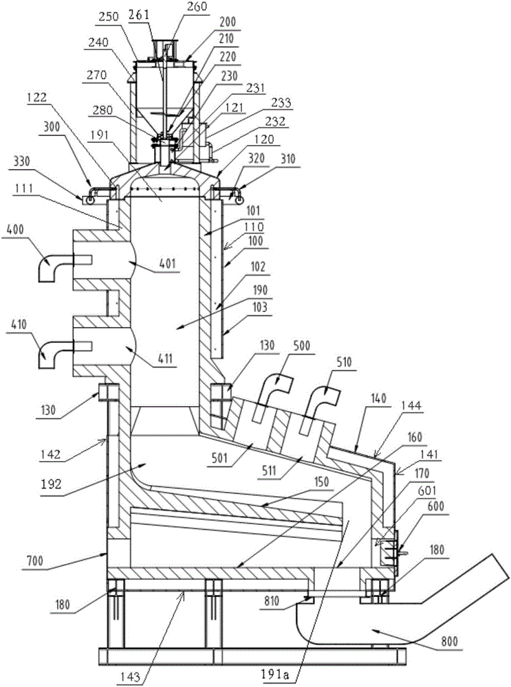 Regenerative bed type ash melting device