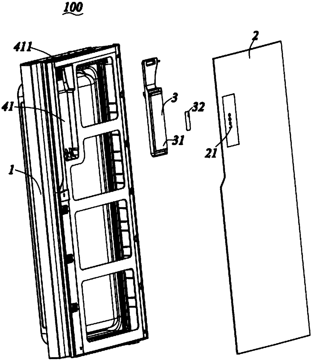 Refrigerator door body and production method of the refrigerator door body