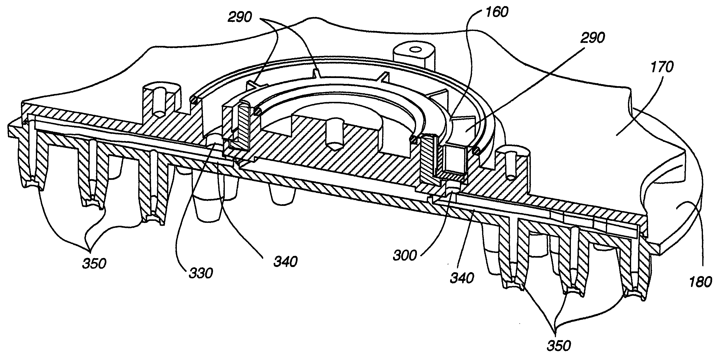 Drenching shower head