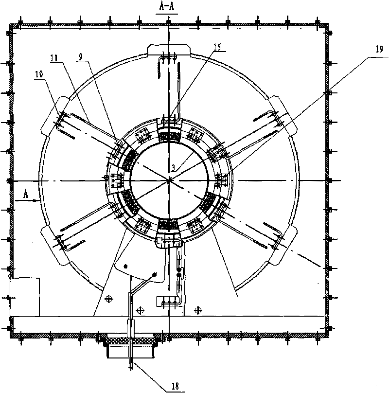 Loading and frequency conversion tuning cavity of large power ferrite