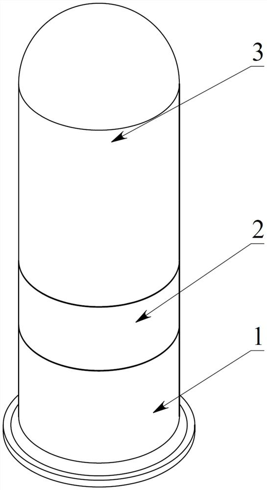 Multi-effect composite kinetic energy projectile with telescopic projectile body and stable empennage