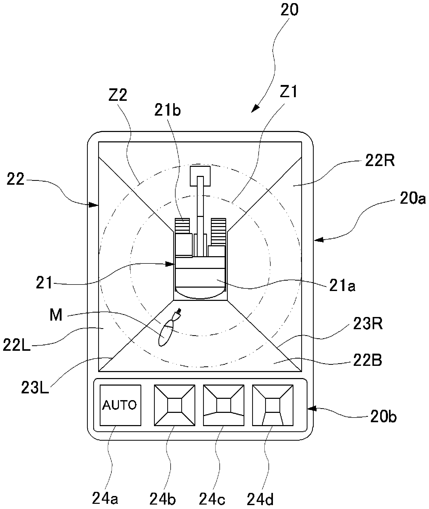 Device for monitoring area around working machine