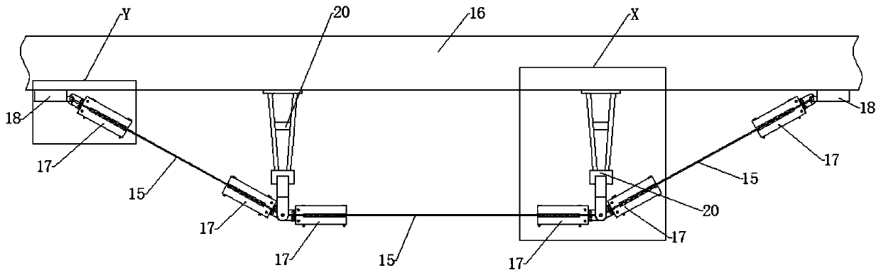 CFRP sheet composite string beam structure reinforcement installation system