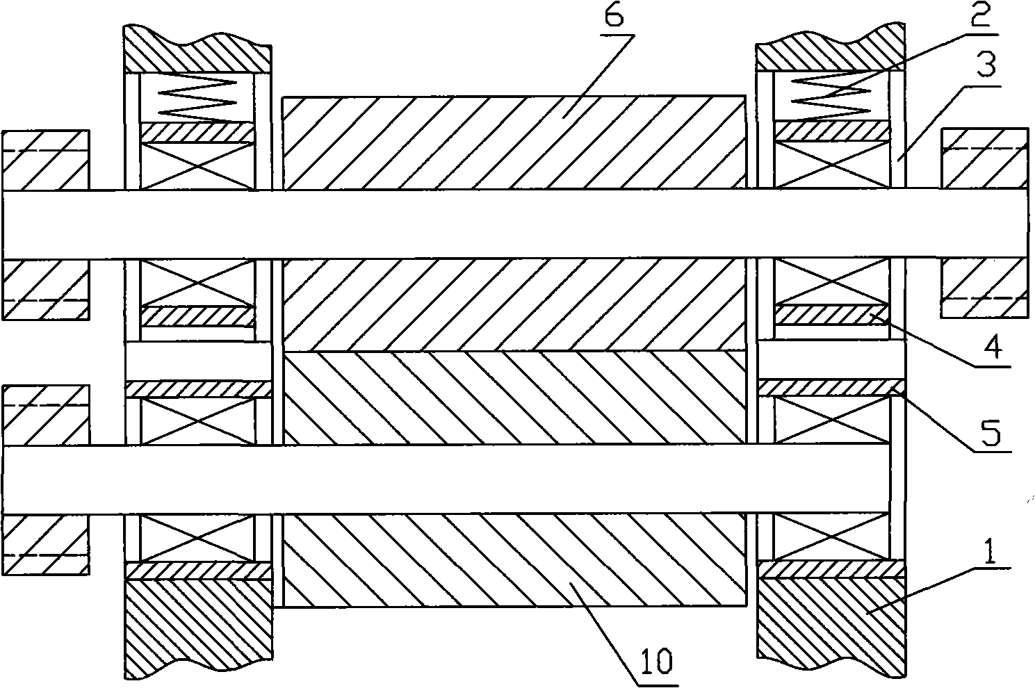 Bamboo fiber grinding device