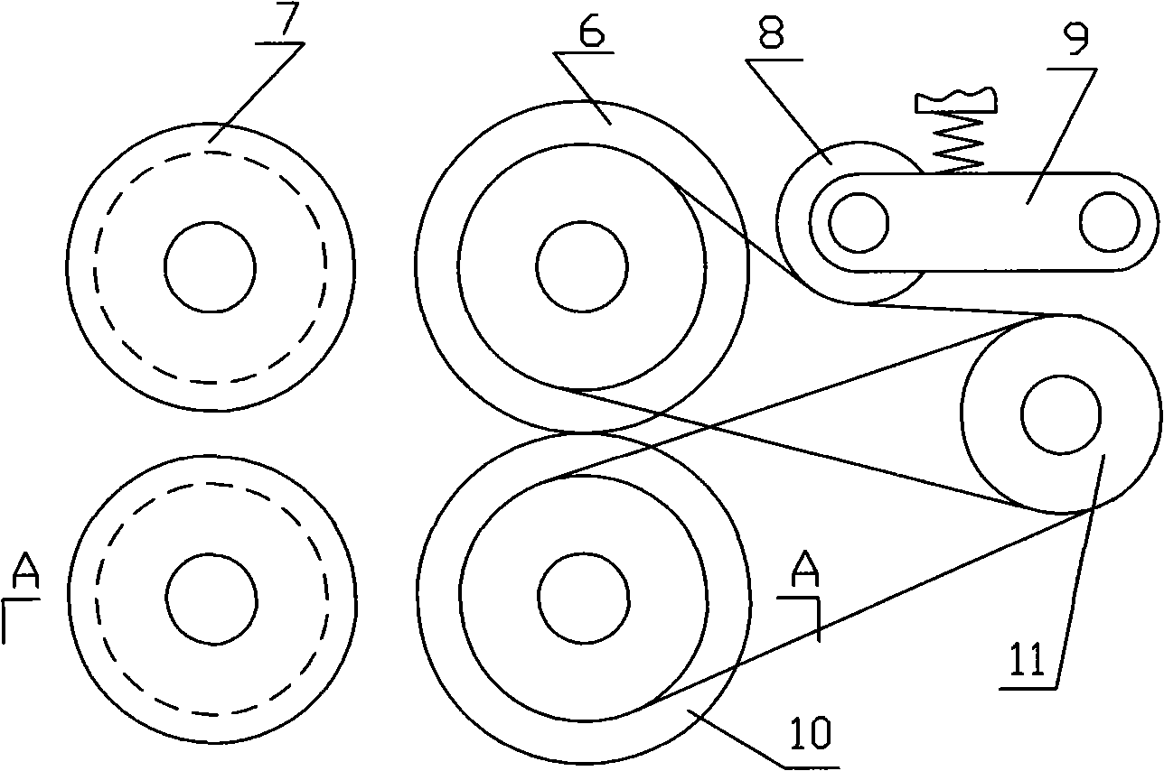 Bamboo fiber grinding device