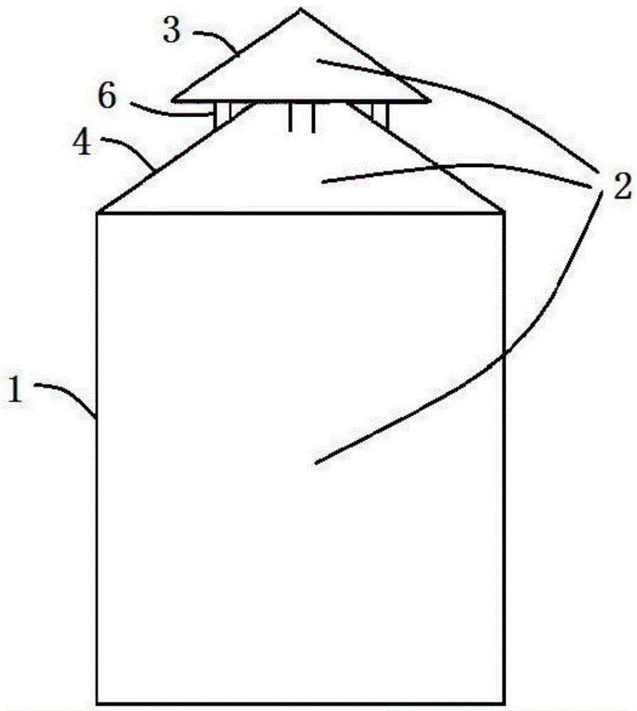 Self-drying damp-proof corn cob storage bin