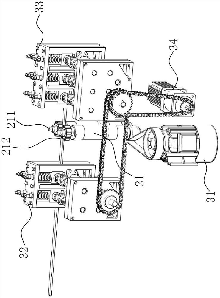 Strip material side face milling and pressing limiting device