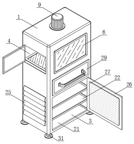 RFID technology-based food detection device with both uncooked food and cooked food