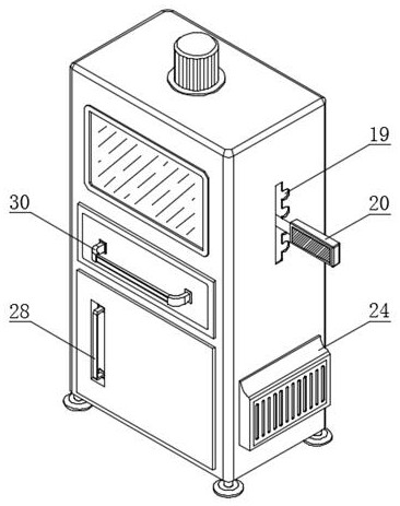 RFID technology-based food detection device with both uncooked food and cooked food