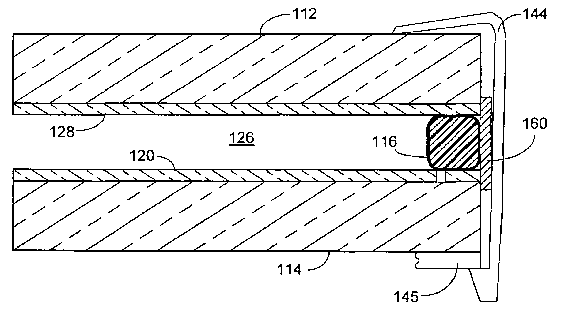 Electrochromic devices having no positional offset between substrates