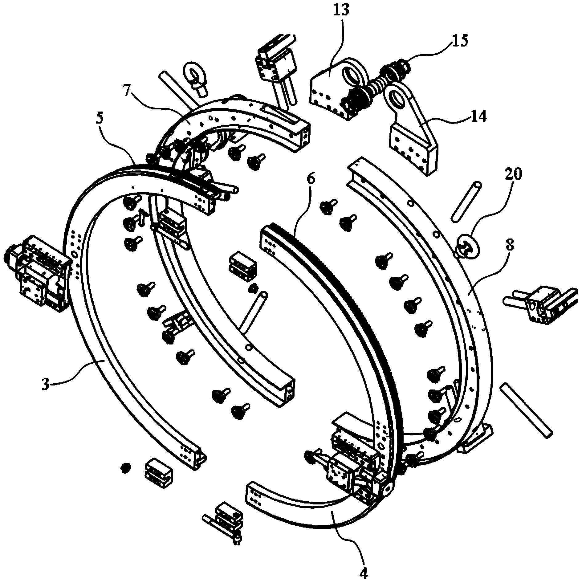 Beveling machine for cutting pipeline