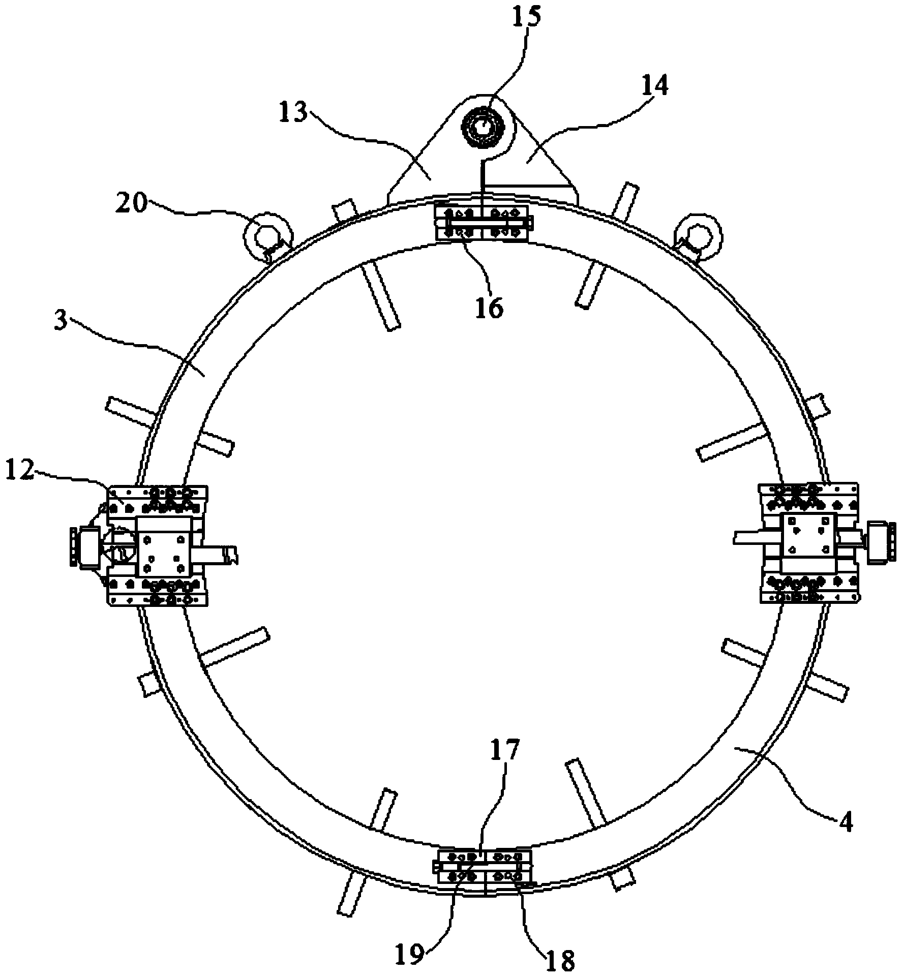 Beveling machine for cutting pipeline