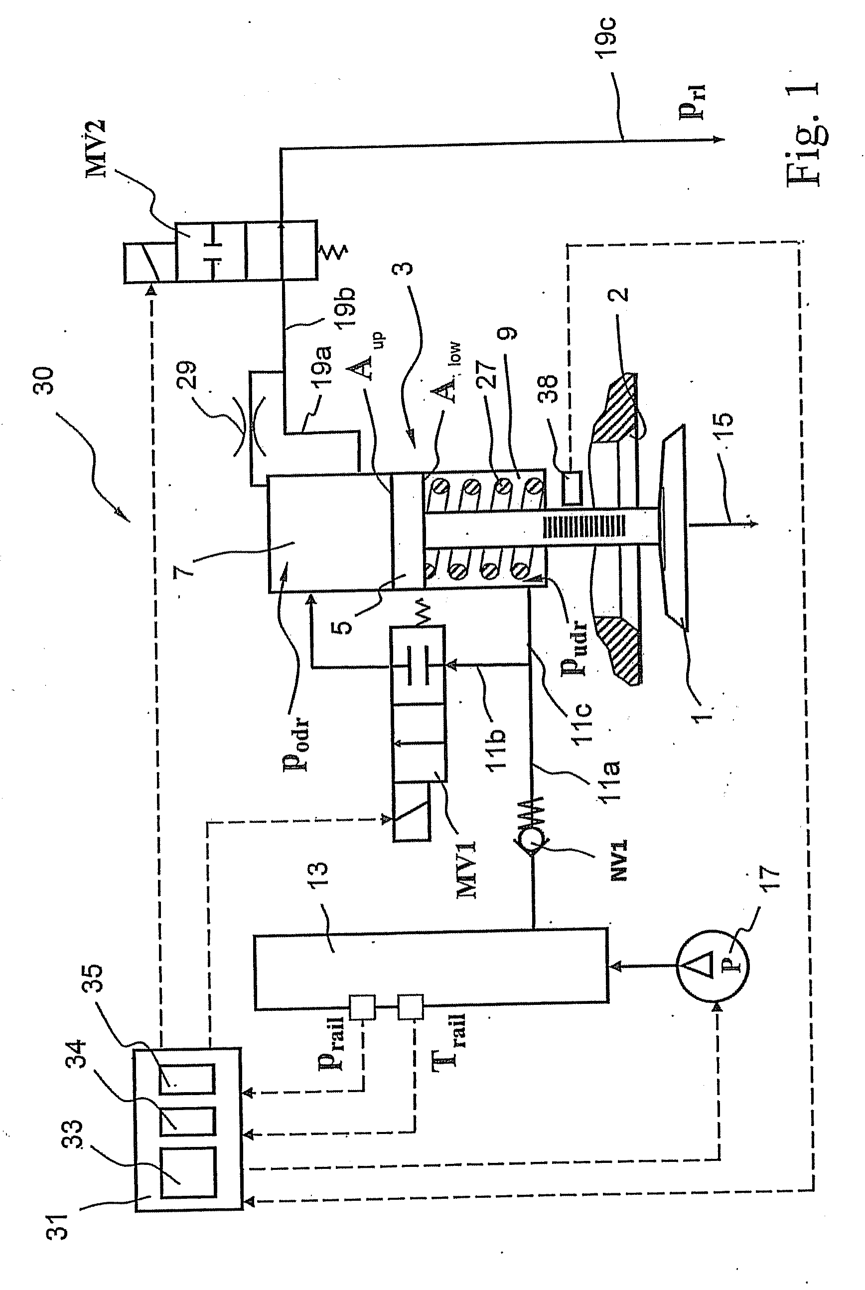 Method and device for controlling a hydraulic actuator