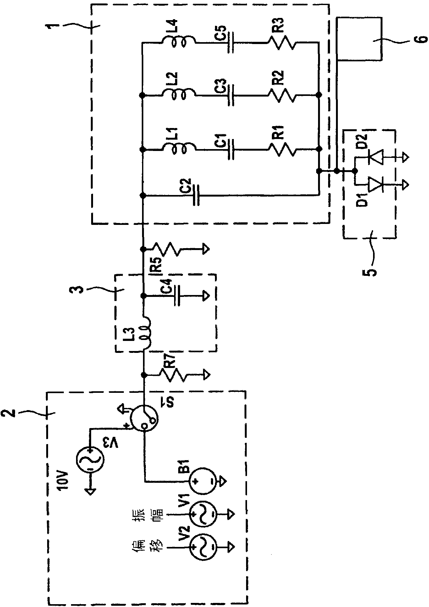 Electrical circuit for operating transceiver unit, has non-linear two-terminal device, which couples pulse generation unit and resonant circuit, where resonant circuit has inductance and capacitance, which are connected in series